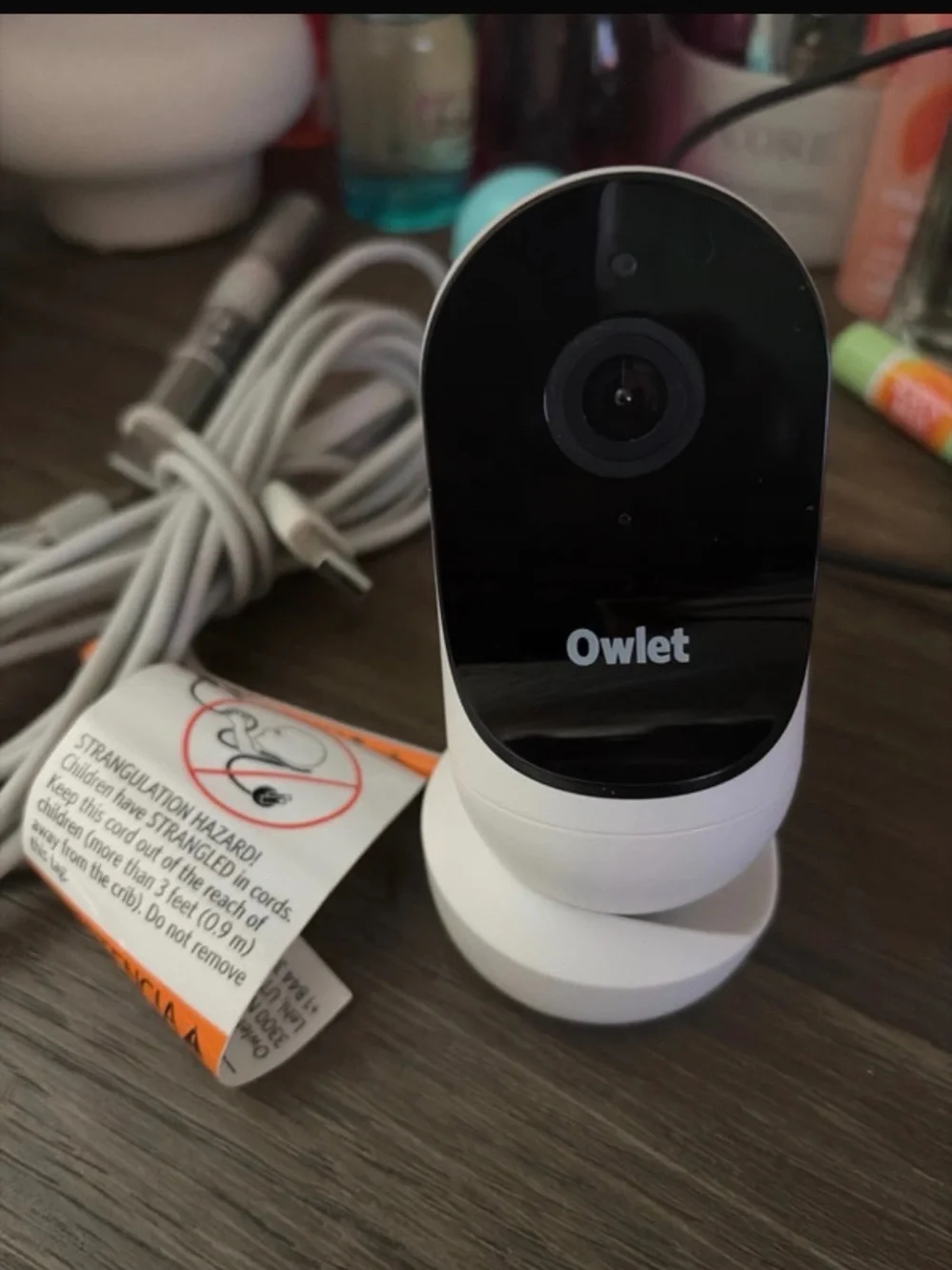 Owlet Smart Baby Monitor Camera in Black and White